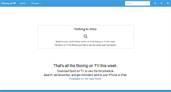 Desktop Screenshot of boxingontv.com