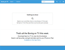 Tablet Screenshot of boxingontv.com